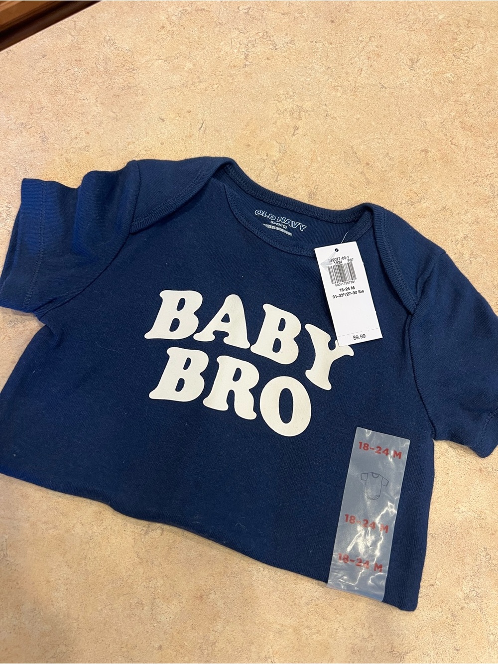 Old Navy "Baby Bro" Graphic Onesie